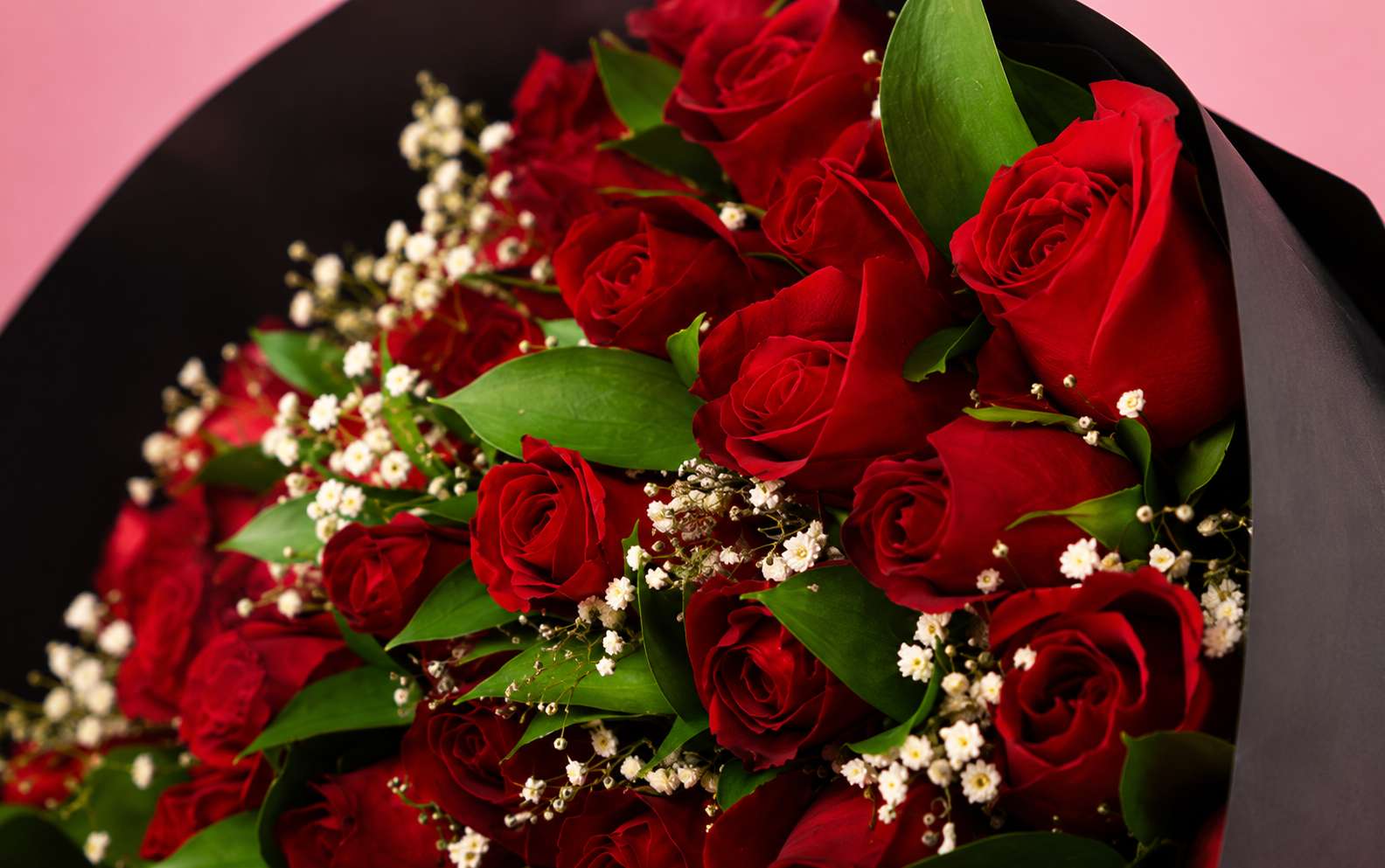 Ramo 50 Rosas con baby y ruscus