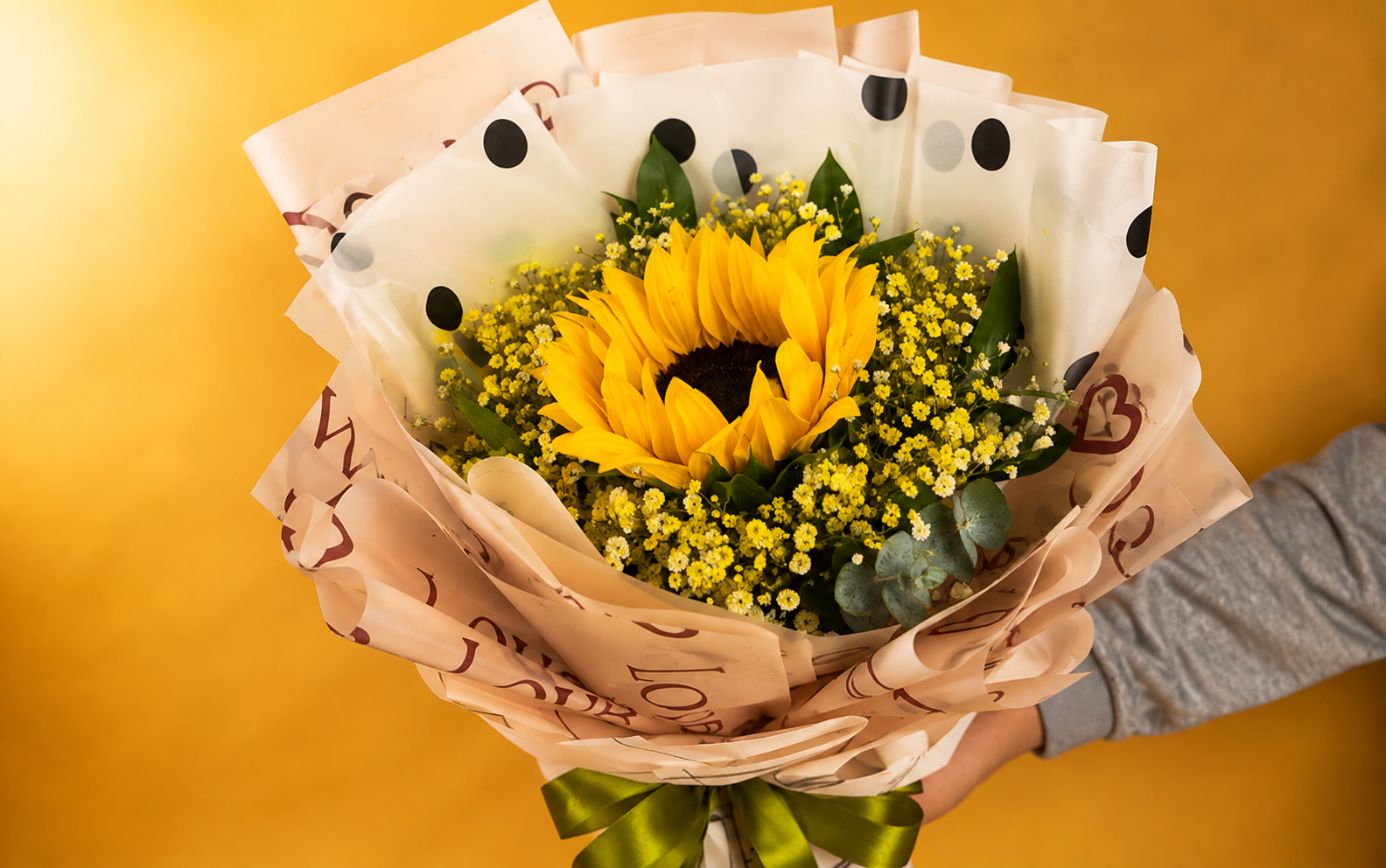 Girasol con Baby amarillo