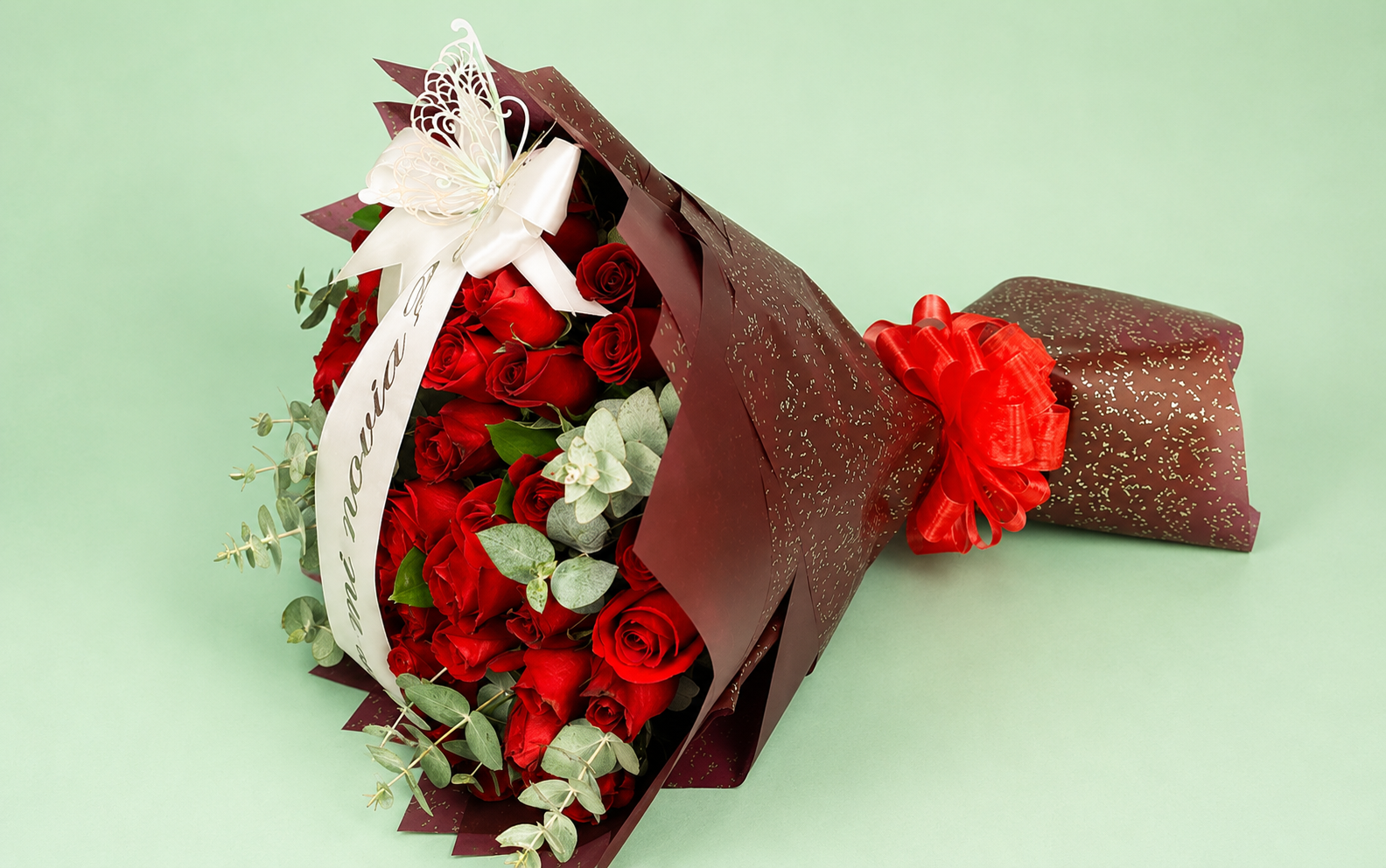 Ramo 50 Rosas "¿Quieres Ser Mi Novia?"