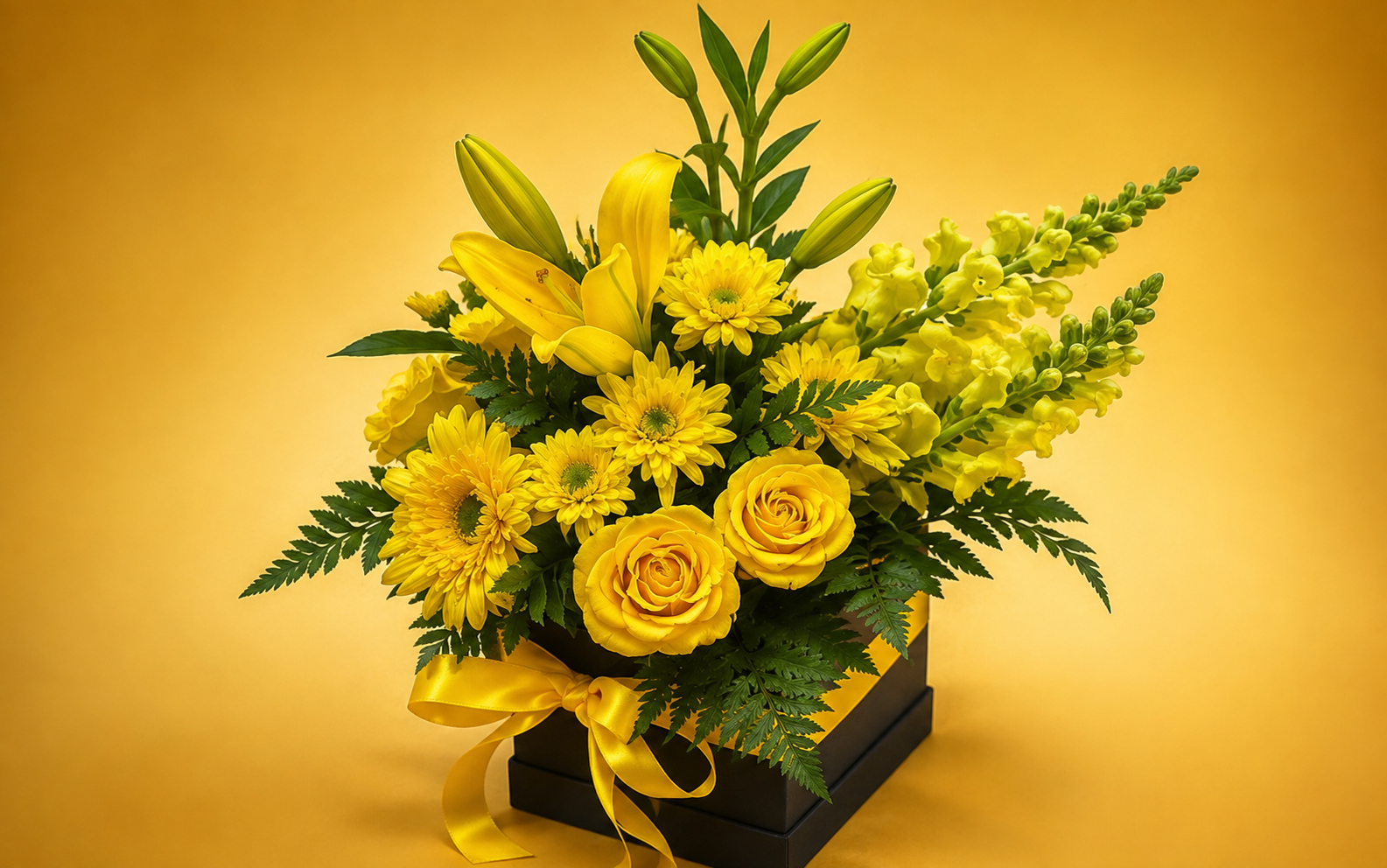 Caja de gerbera armonía
