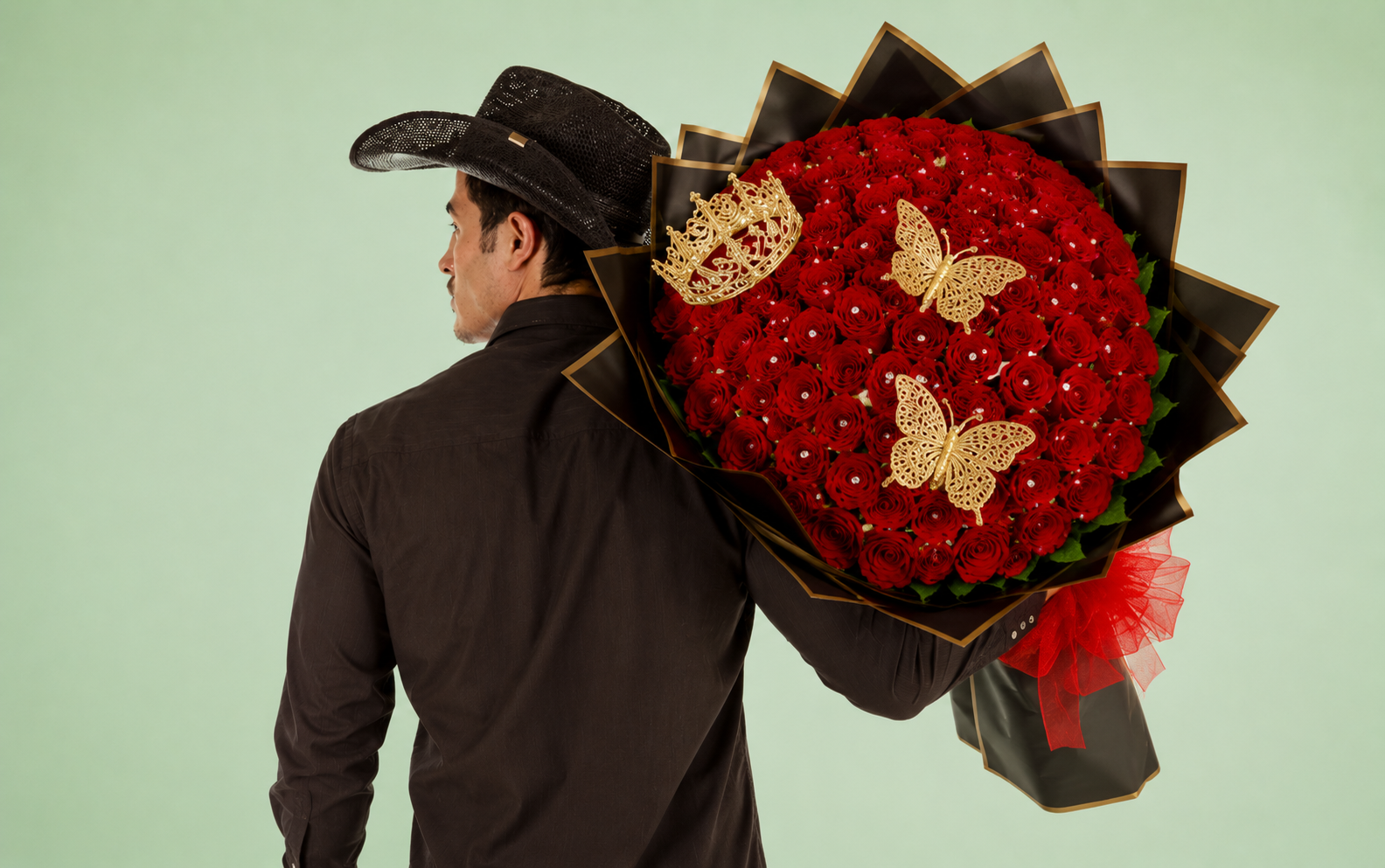 Ramo Buchón de 100 Rosas