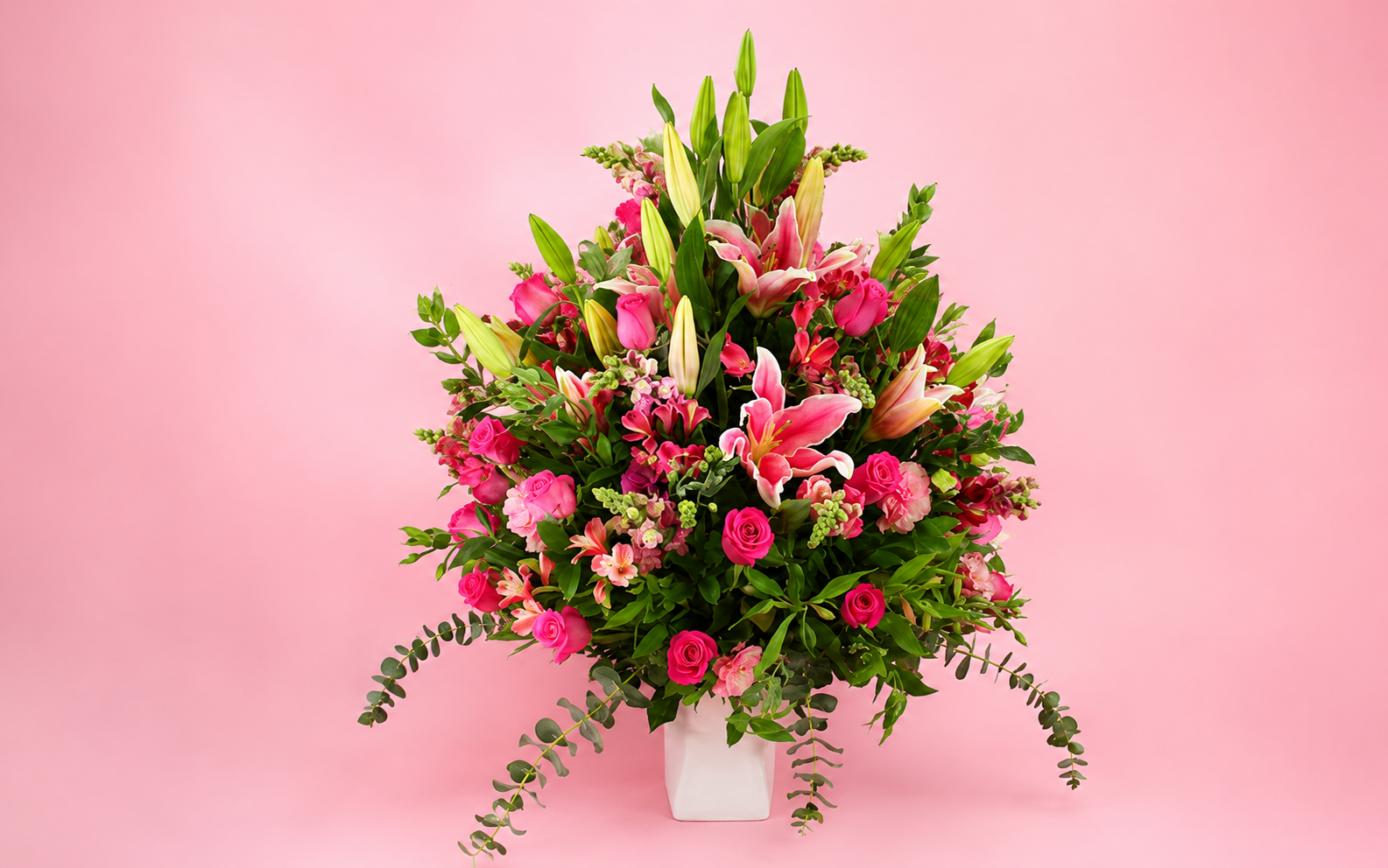 Copa Con Rosas, Stargazer Y Follajes