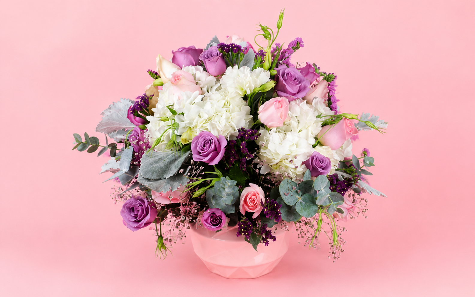 Aniversario en Tonos Rosas con 36 rosas