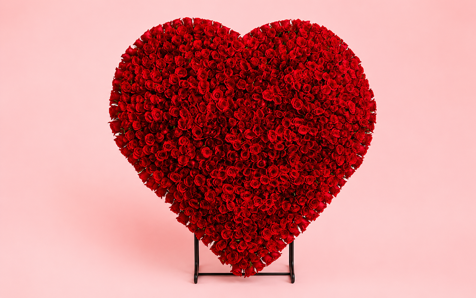 Corazón Gigante de 700 Rosas Rojas